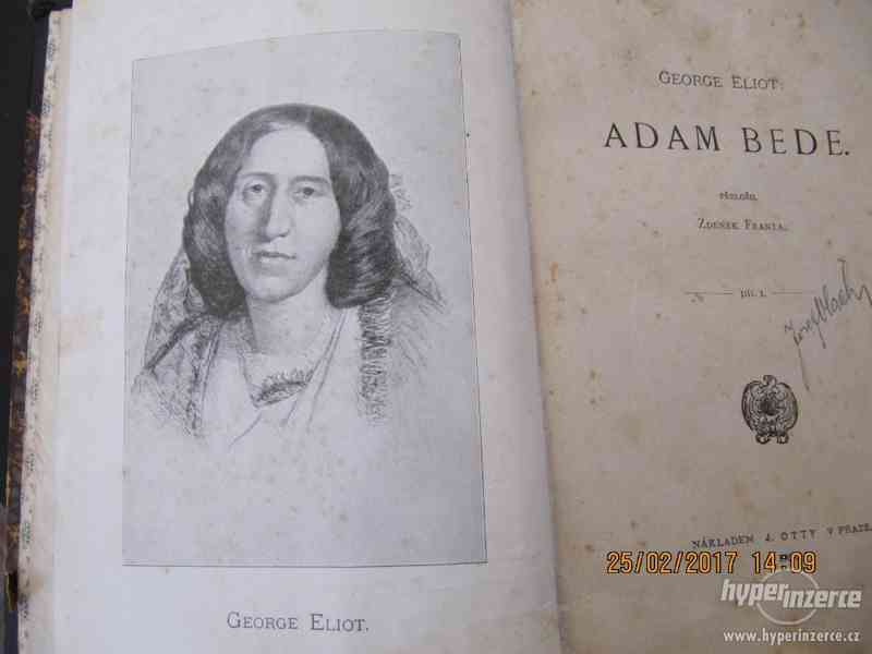 Kniha starožitná ADAM BEDE George Eliot I.+II. díl - foto 3