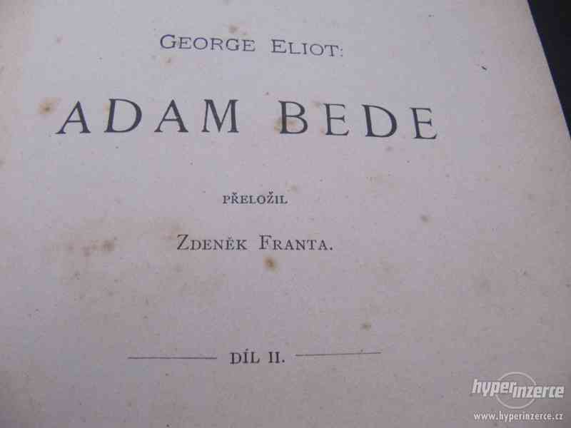 Kniha starožitná ADAM BEDE George Eliot I.+II. díl - foto 7