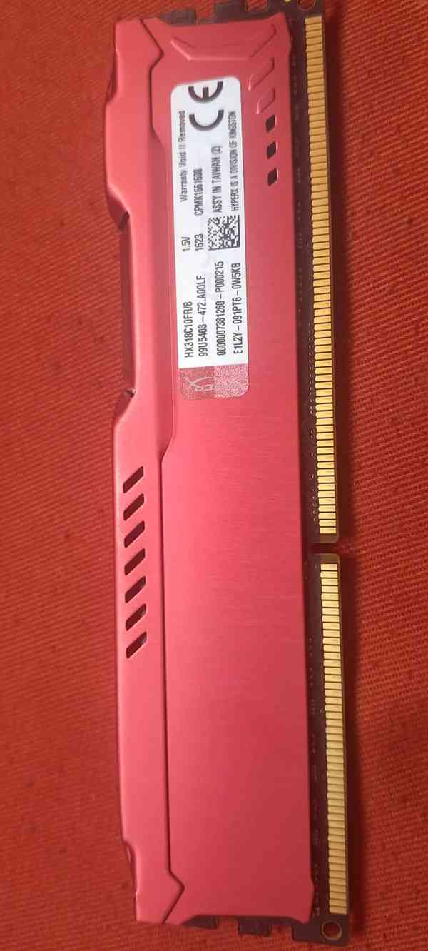 Prodám Kingston HyperX Fury Red DDR3 8GB 1333MHz - foto 2