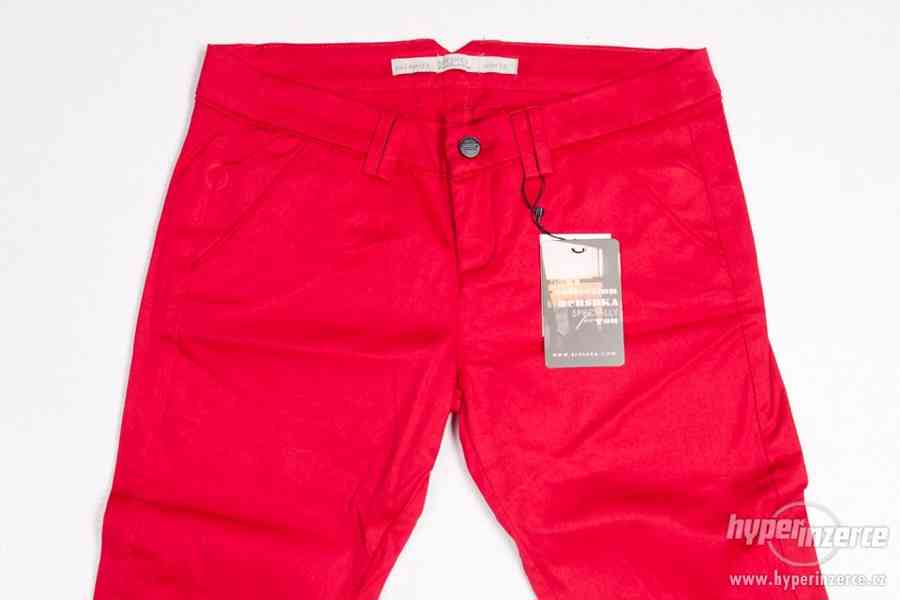 Nové dámské kalhoty Bershka červené - foto 1