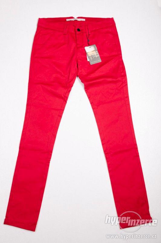 Nové dámské kalhoty Bershka červené - foto 2