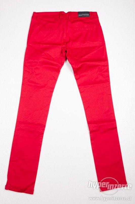 Nové dámské kalhoty Bershka červené - foto 3
