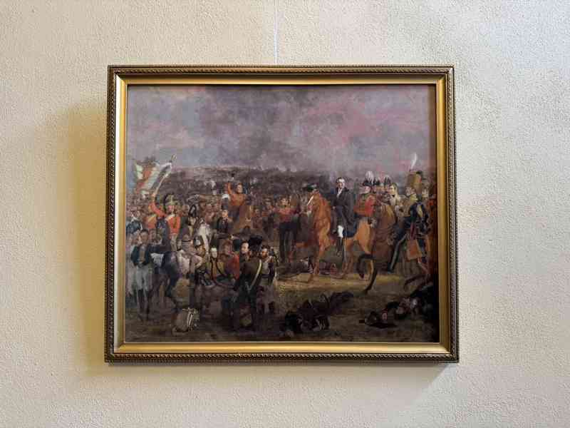 Bitva u Waterloo - obraz na sametovém plátně