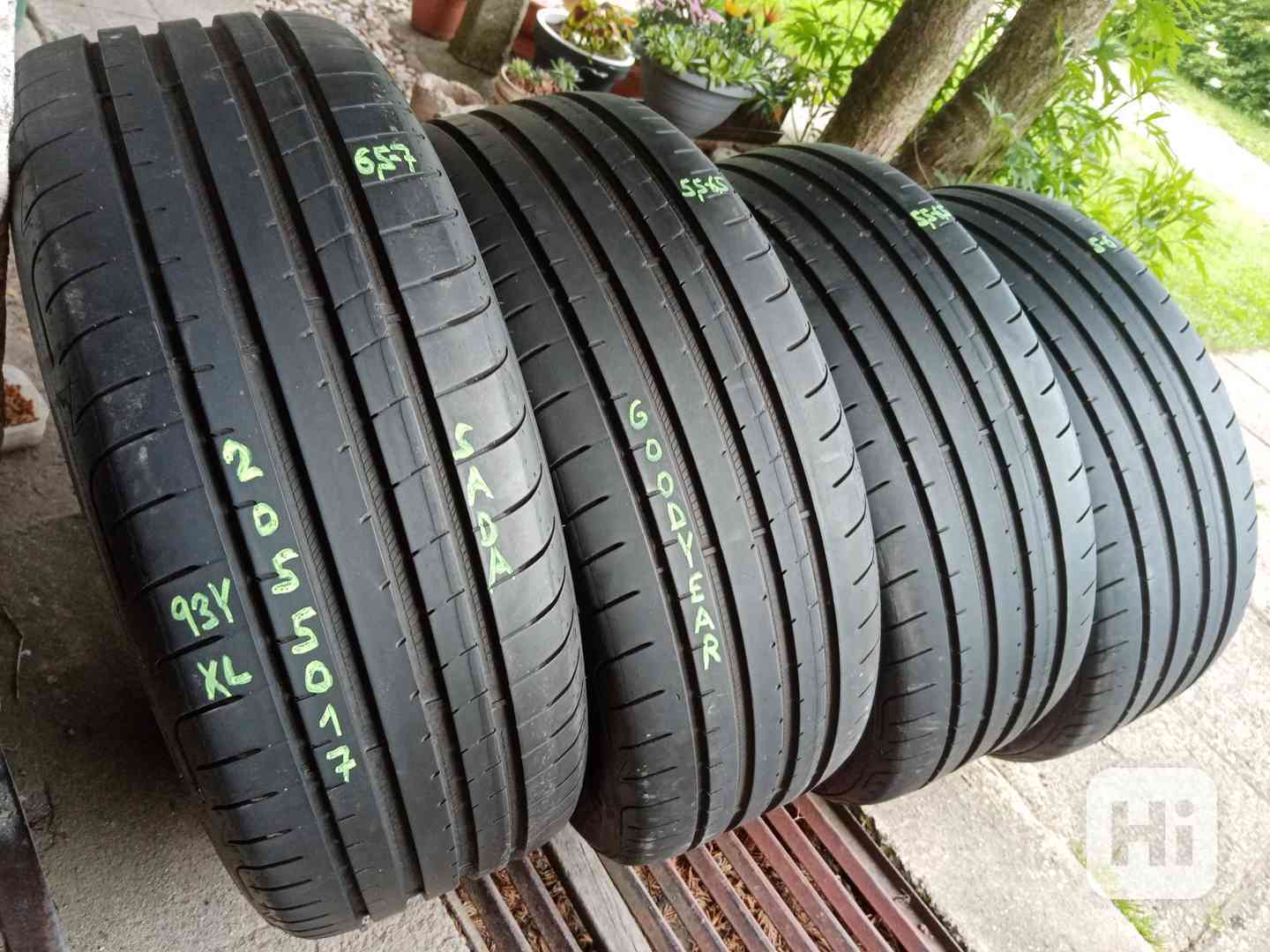 Letní pneu 4kusy 205/50/17 vzorek 95% GOODYEAR - dobírka - foto 1