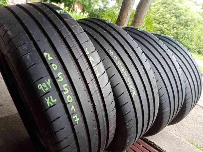 Letní pneu 4kusy 205/50/17 vzorek 95% GOODYEAR - dobírka - foto 2