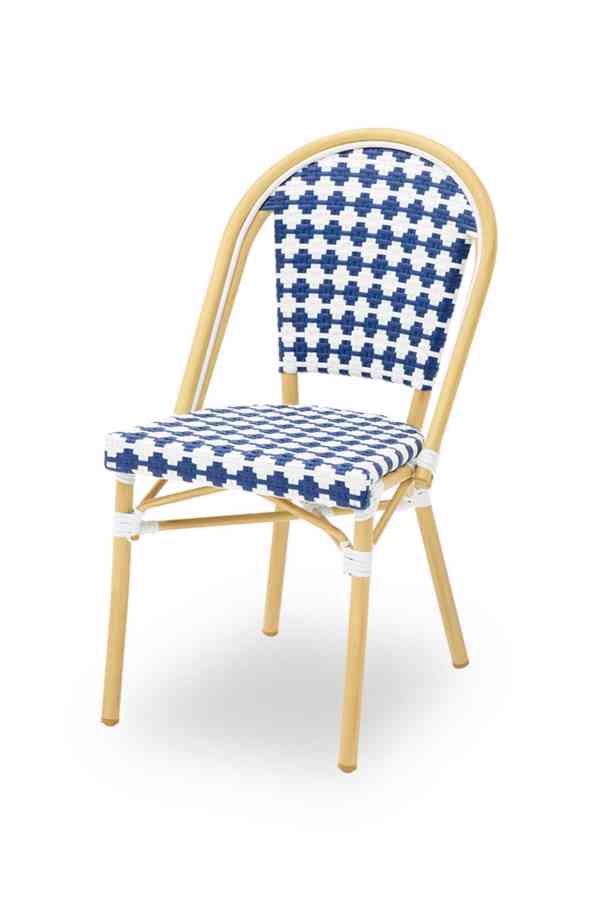 Technoratanová židle MATTEO modrá - foto 1
