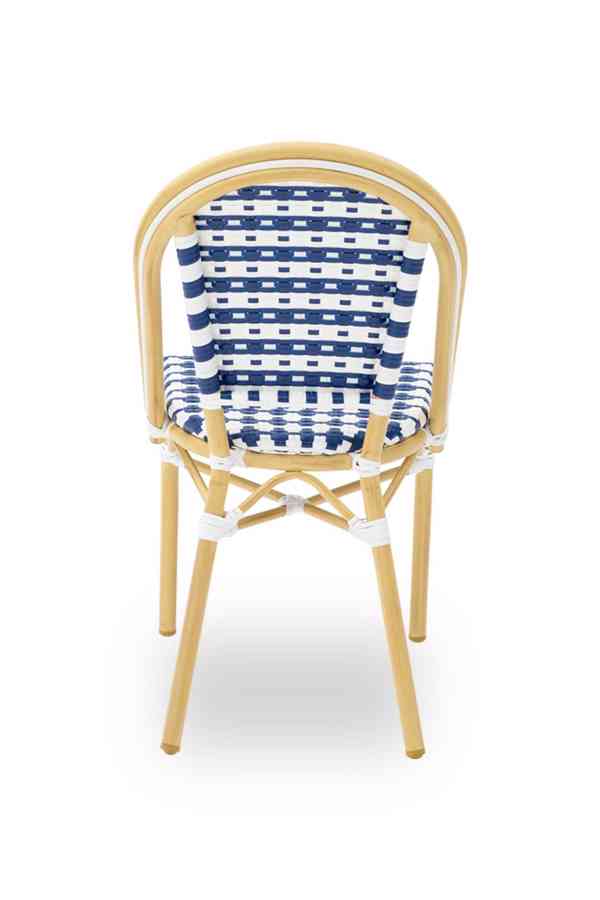 Technoratanová židle MATTEO modrá - foto 2