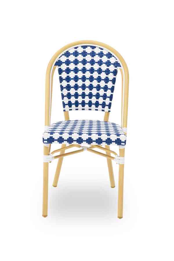 Technoratanová židle MATTEO modrá - foto 3