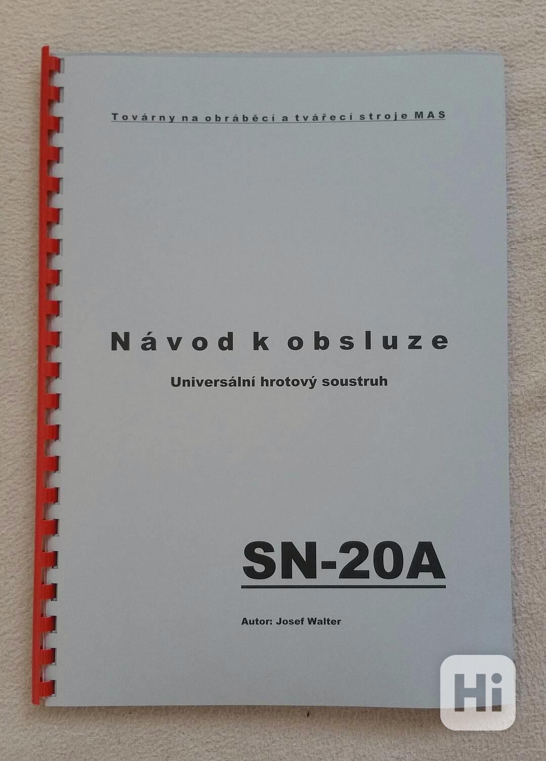 Návod soustruhu SN-20A - foto 1