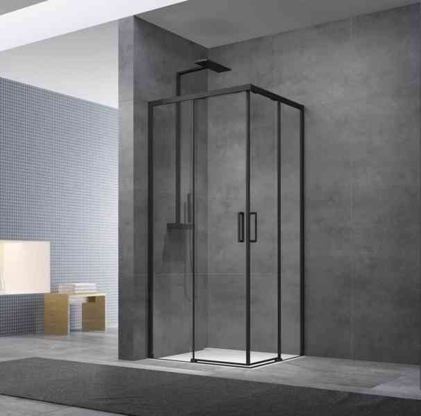 Sprchový kout čtverec 90x90 cm, bezbariérový vstup - foto 1