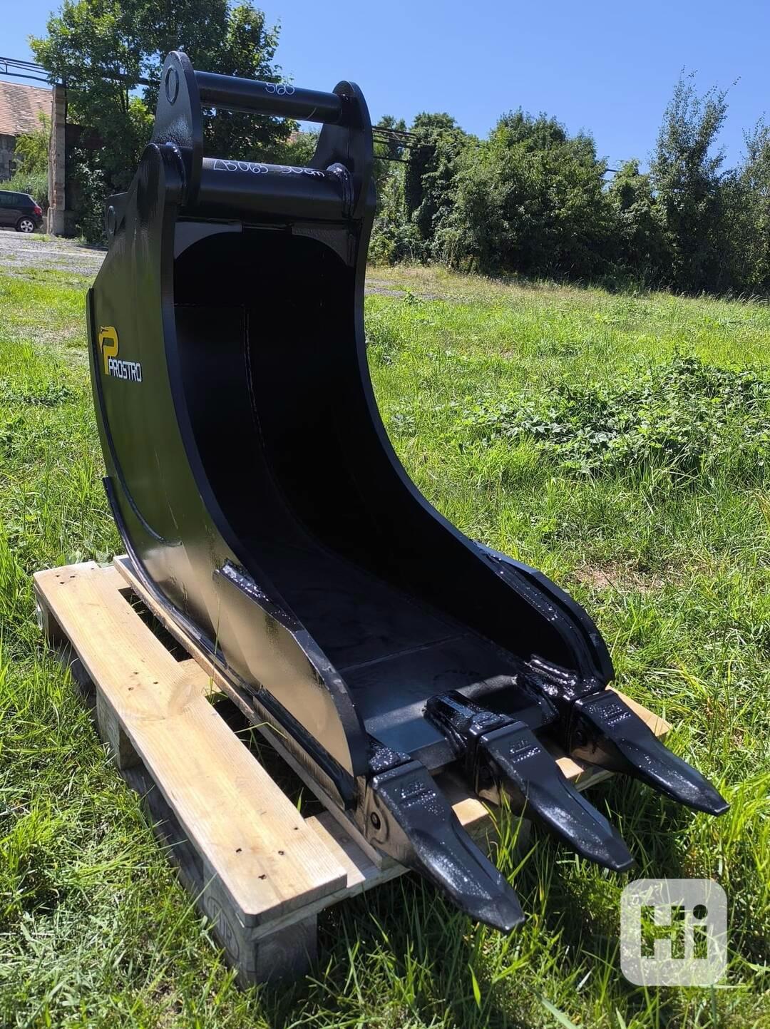 Podkopová lžíce se zuby, 50cm s upínáním S60 - foto 1