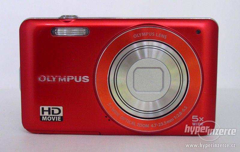 červený Olympus VG-120 + 4GB karta - foto 1