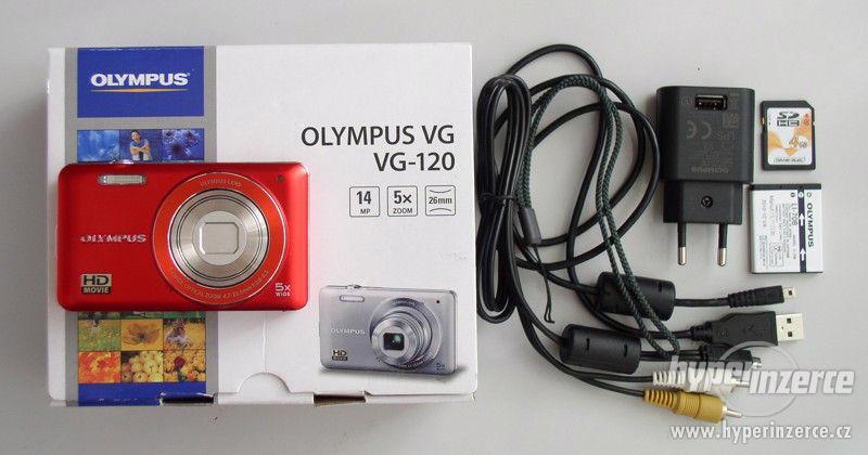 červený Olympus VG-120 + 4GB karta - foto 4