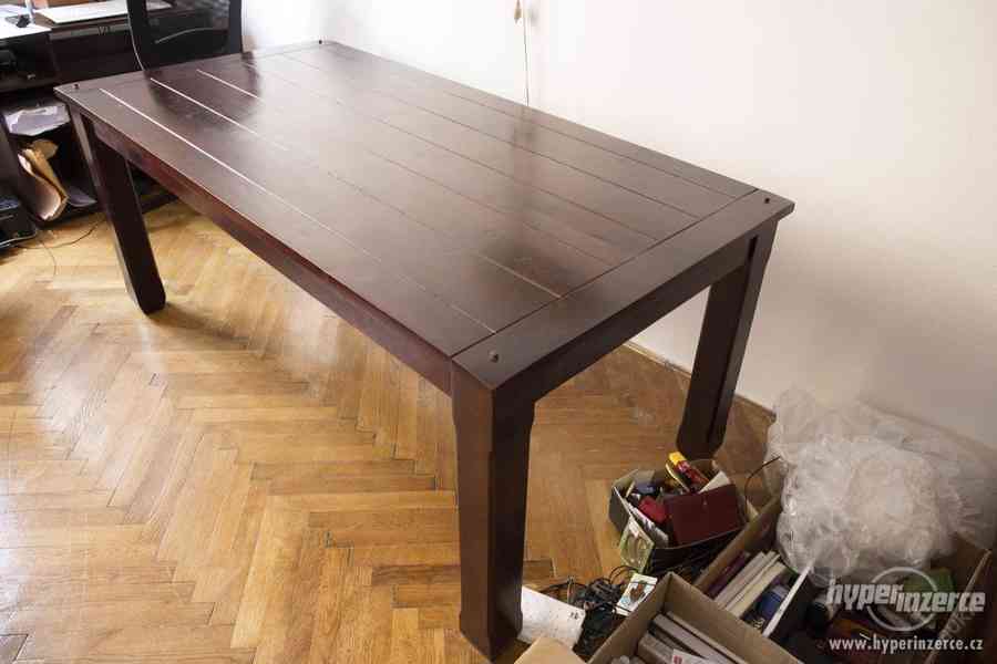 Nádherný masivní stůl z mangového dřeva 160x80 - foto 1