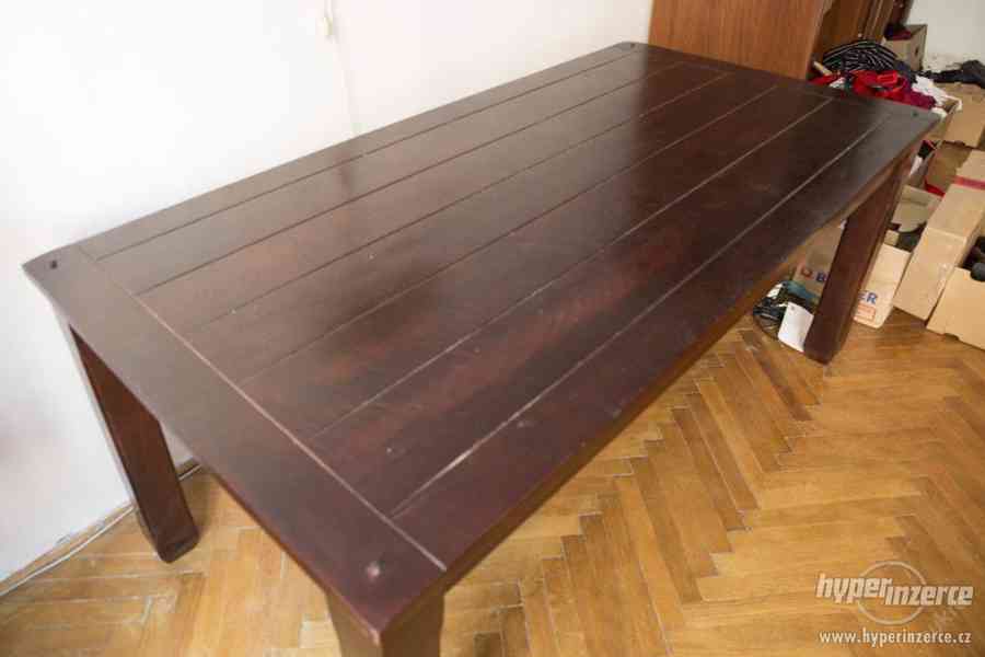 Nádherný masivní stůl z mangového dřeva 160x80 - foto 2