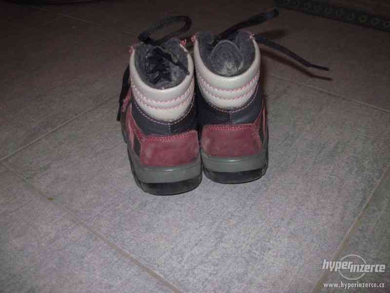 Kvalitní kožené zimní boty pro holčičku ESSI vel.27 - foto 4