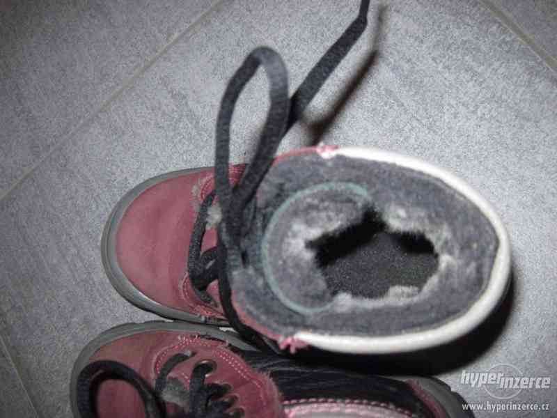 Kvalitní kožené zimní boty pro holčičku ESSI vel.27 - foto 5