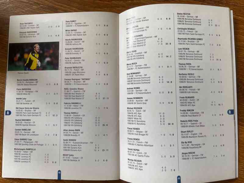 programy, vstupenky a podpisy hráčů - foto 13