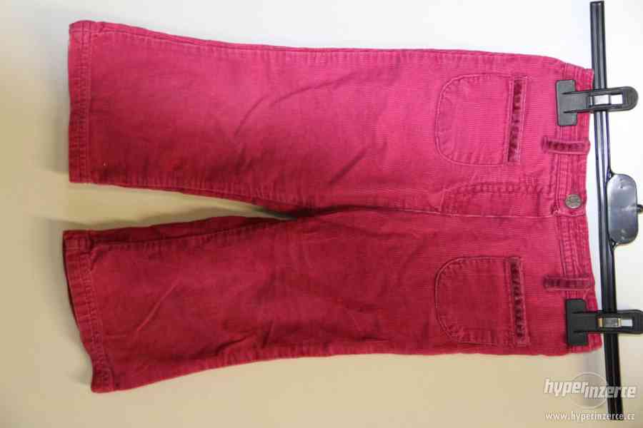 Růžové manžestrové kalhoty zn. George - foto 1