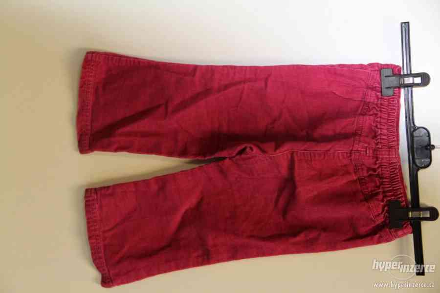 Růžové manžestrové kalhoty zn. George - foto 3