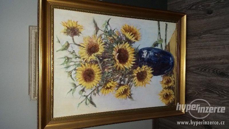 Pěkný velký obraz slunečnice - foto 1
