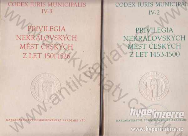 Codex Iuris Municipalis 3 sv. - foto 1