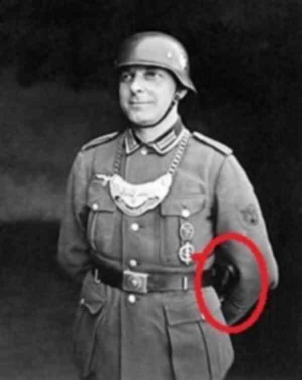 Německý vycházkový policejní bodák - hezká replika - foto 4