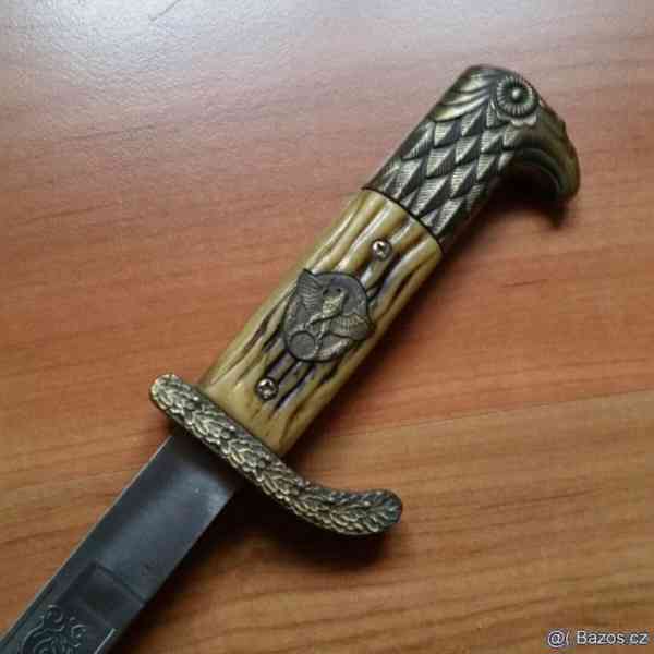 Německý vycházkový policejní bodák - hezká replika - foto 2