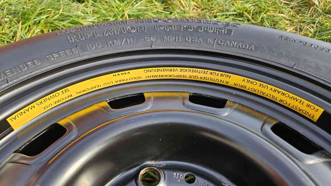 Volvo 240, 260 rezerva náhradní dojezdové kolo pneumatika  - foto 2