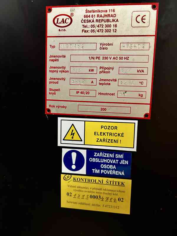 Vypalovací pec na keramiku LAC - foto 3