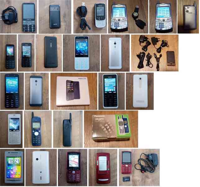 13 mobilů - Nokia, Sony Ericsson, Samsung, Palm, Panasonic,  - foto 1