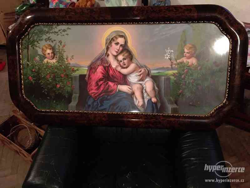 Obraz - svatý s andělíčky - TISK - foto 1