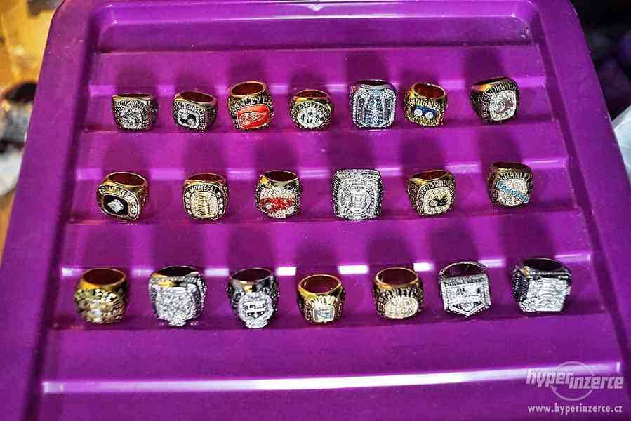 Sbírka prstenů NHL Stanley Cup Jágr Hokej - foto 3