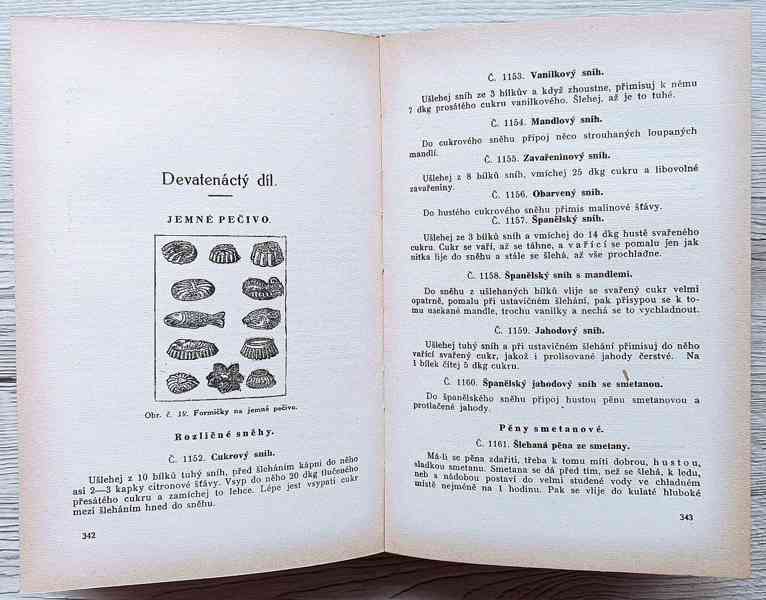 Starožitná Kuchařská kniha 1921, spolek Domácnost  - foto 18
