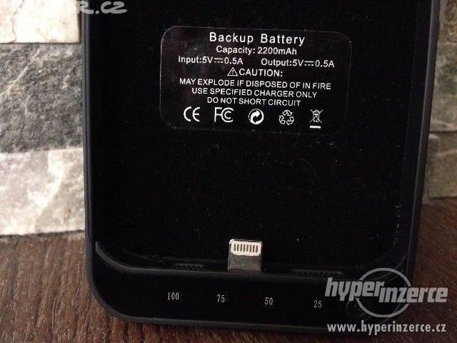 Nová backup battery baterie/obal s kapacitou 2200 mAh - foto 2