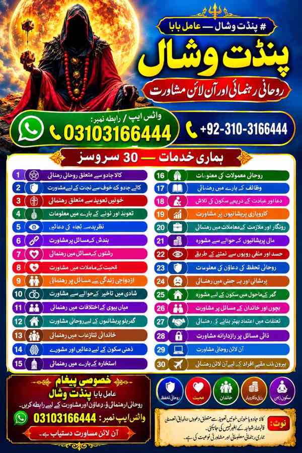 Kala Jadu Specialist in Dubai Amil Baba Services in Toronto 