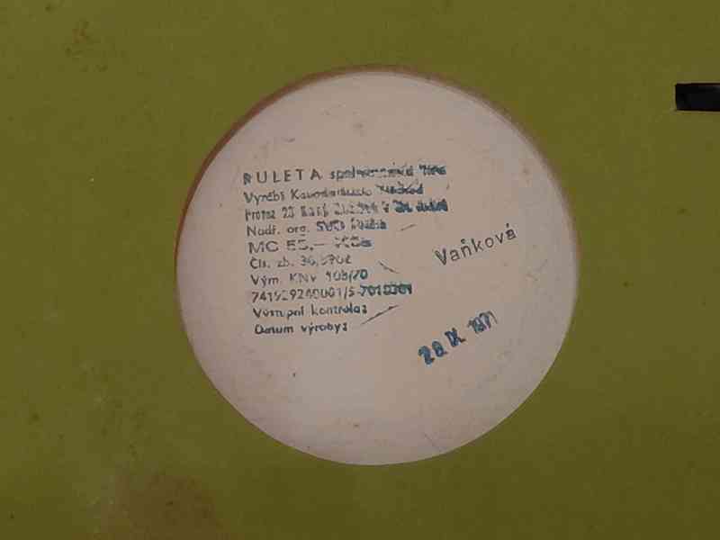 Desková retro hra Ruleta - foto 5