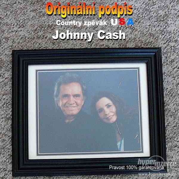 FOTO+ Originální podpis " JOHNNY CASH"... - foto 1