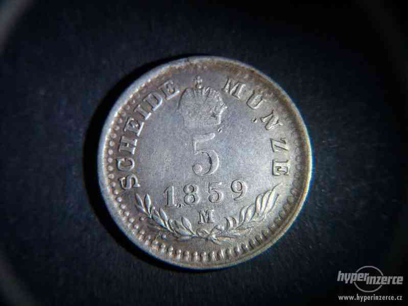 RU mince 5 krejcar 1859 M R 10. - foto 1