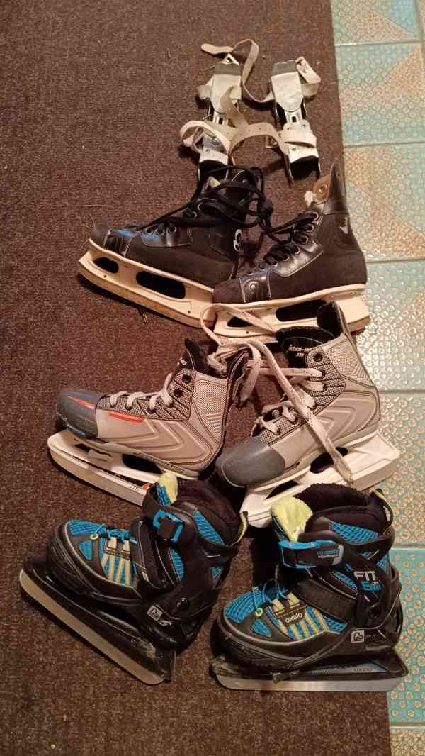 Dětské lední brusle, první brusle, rostoucí brusle