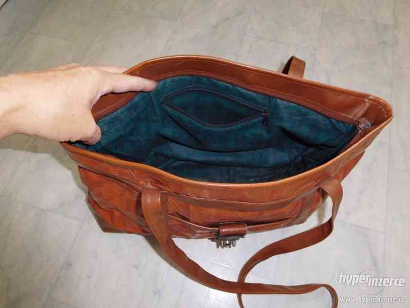 luxusní kožená kabelka - foto 3