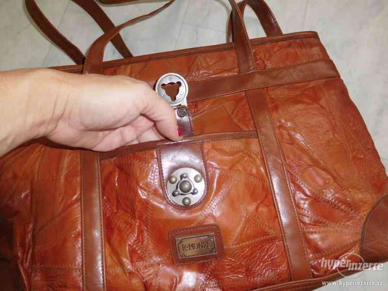 luxusní kožená kabelka - foto 4