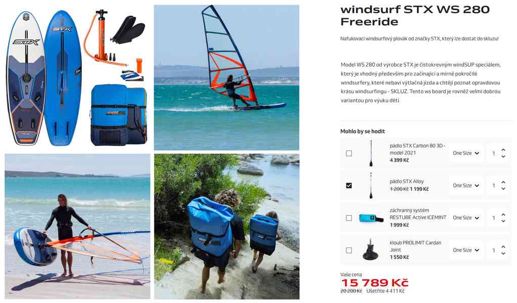 paddleboard s oplachtěním komplet STX - foto 2