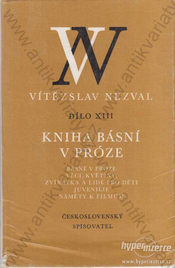 Kniha básní v próze Vítězslav Nezval 1985 - foto 1