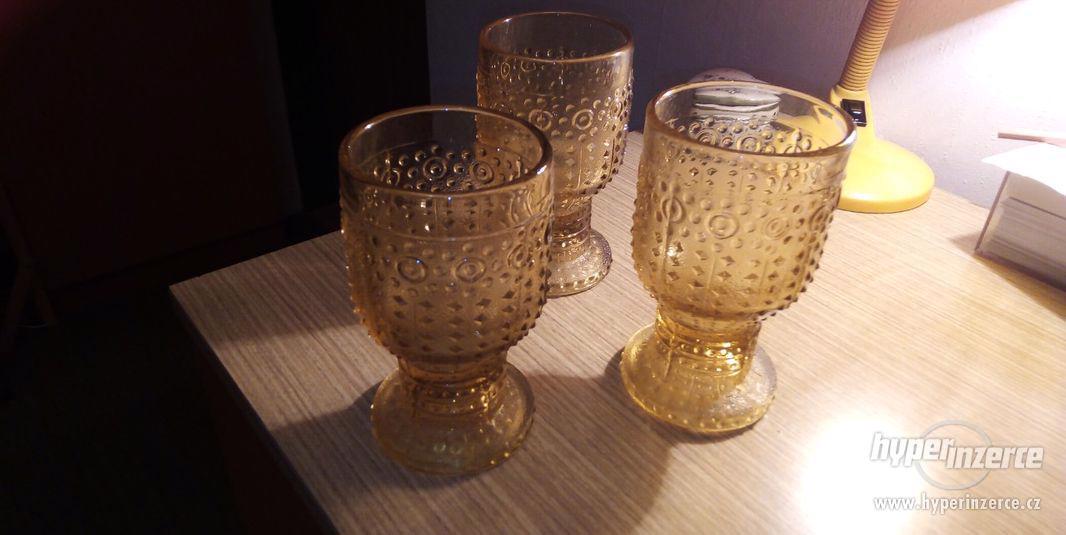 retro skleněné poháry - foto 2