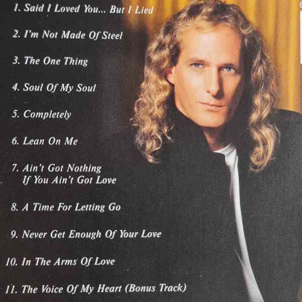 CD - MICHAEL BOLTON / The One Thing - foto 2