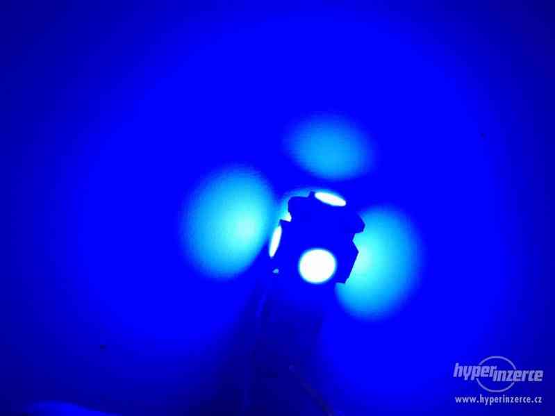 Led žárovky T10 - modrá - foto 2