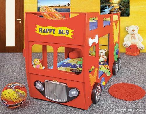Dětská patrová postel HAPPY BUS - foto 1