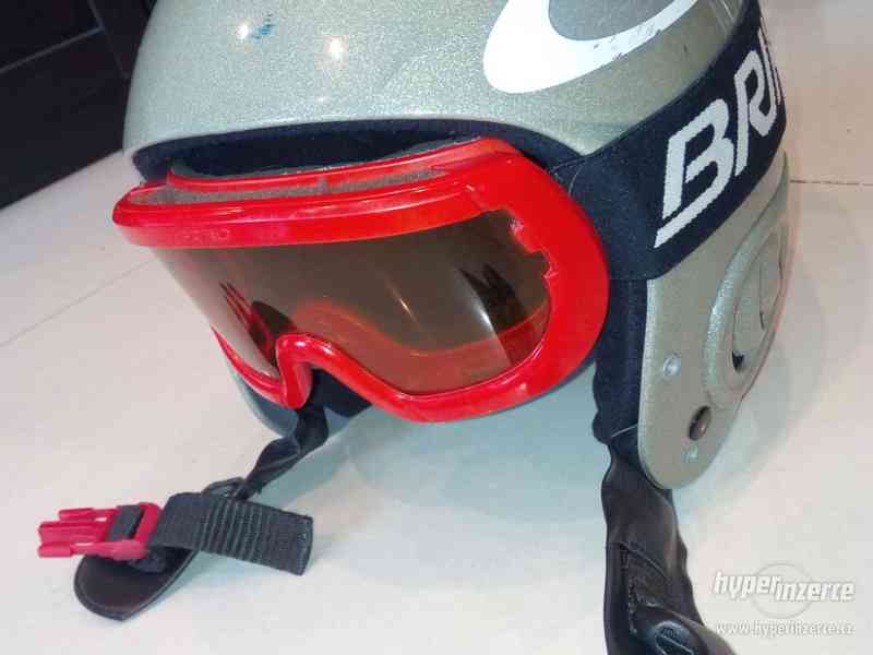 Dětská lyžařská helma + brýle - foto 2