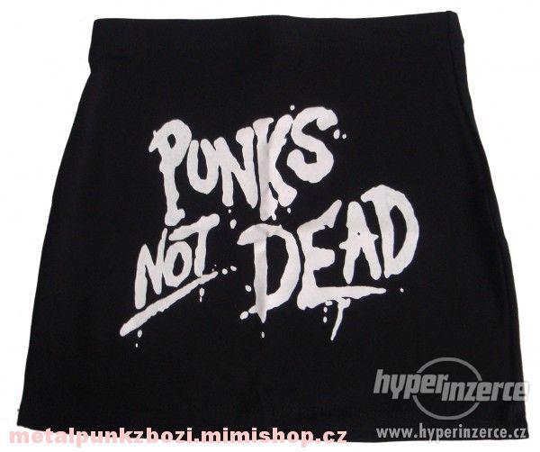 Nová elastická minisukně Punks not dead 1 - foto 1
